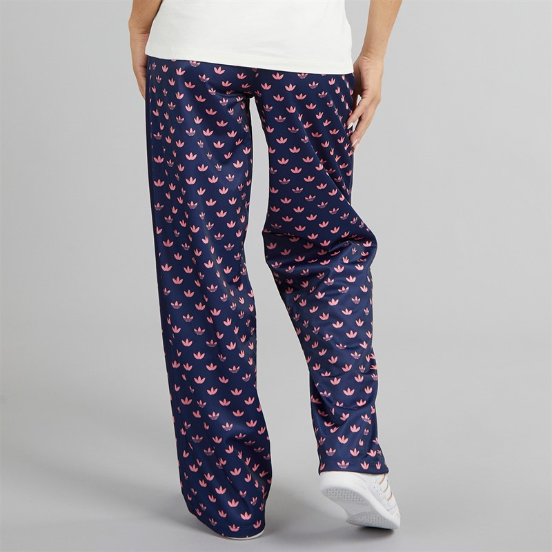 adidas Originals Womens Monogram Firebird Track Pants Dark Blue | M and M Direct (UK)