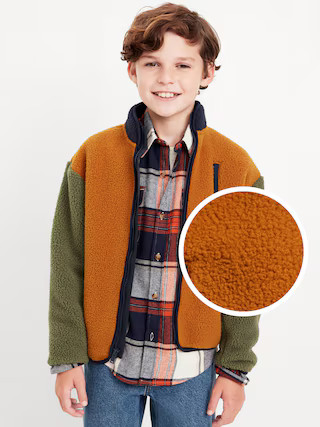 Full-Zip Sherpa Jacket for Boys | Old Navy (US)