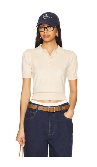 Nabella Top in Beige | Revolve Clothing (Global)