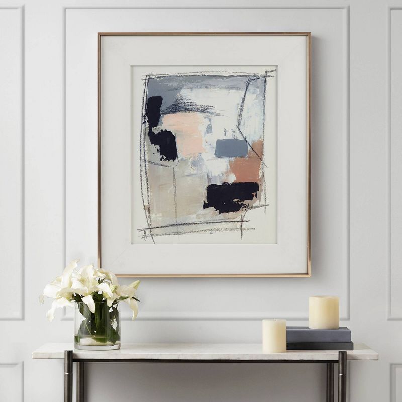 Abstract Reveal Abstract Double Matted Framed Glass Wall Art - Madison Park | Target