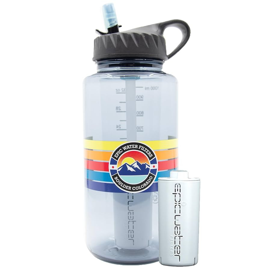 Epic Water Filters Nalgene OG Water Bottle with Filter, USA Made, BPA Free, Removes 99.99% Tap Wa... | Amazon (US)