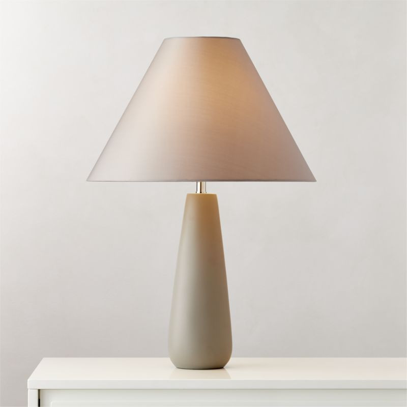 Polar Grey Cement Table Lamp + Reviews | CB2 | CB2