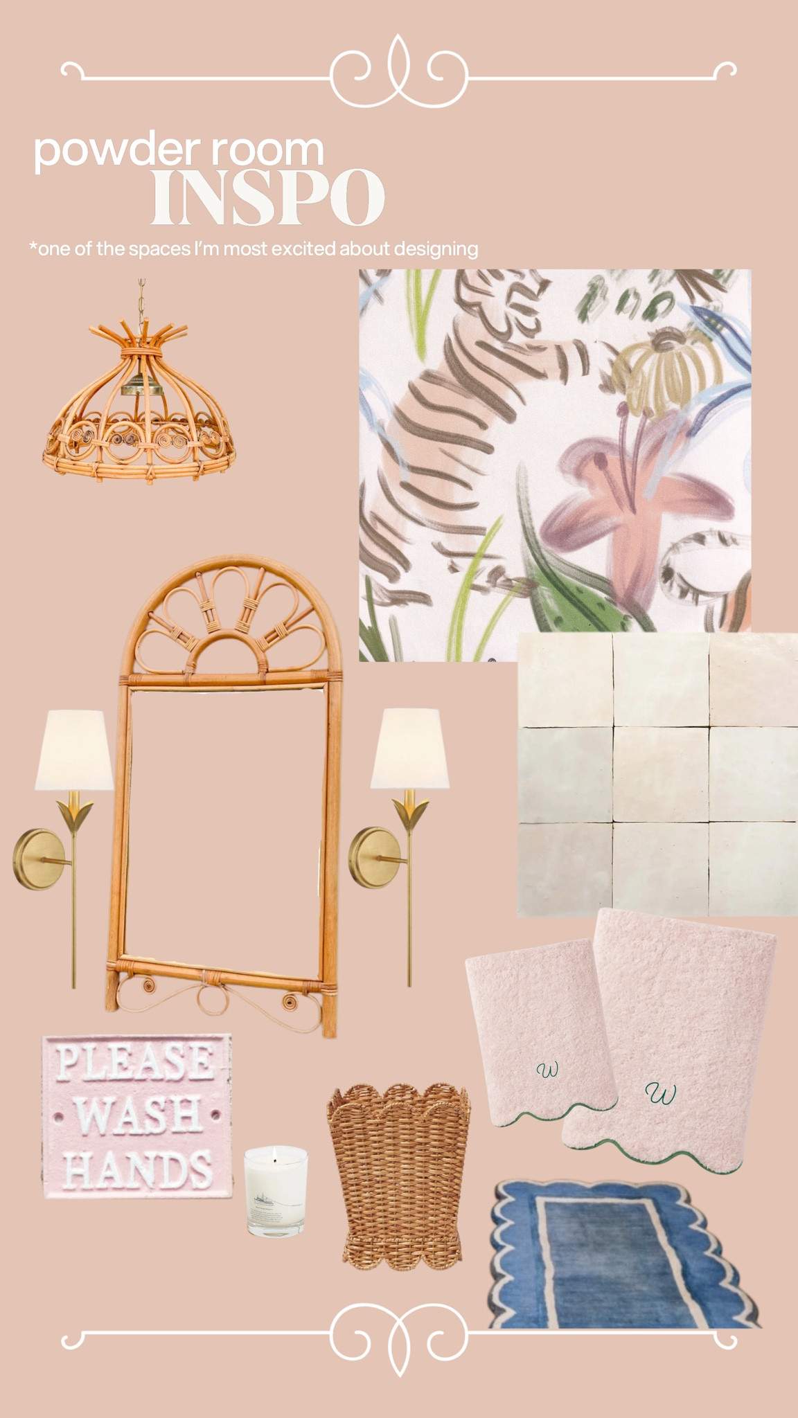 Powder room inspo🦩🪞🌸🐆

#LTKHome #LTKStyleTip