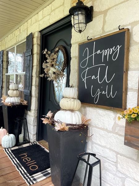 Fall porch ideas fall pumpkins, fall rug, outdoor rug, fall wreath, fall porch #falldecorating #fallaccents

#LTKSeasonal #LTKhome #LTKHoliday