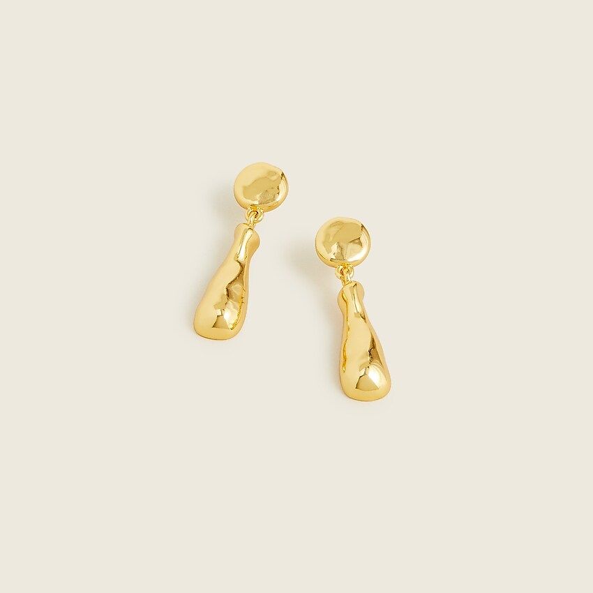 Textured drip-drop earrings | J.Crew US