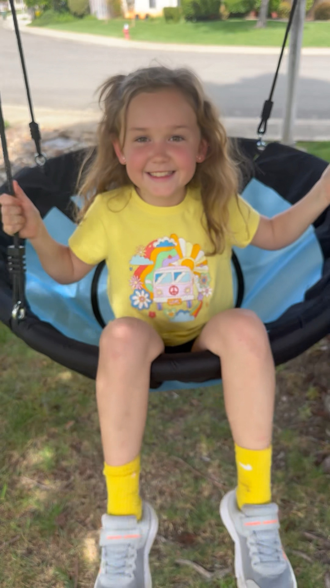 Spring Days 🌼 swing upgrade for the kids from @wayfair 
.
#wayfair #swing #springdays #kidsoutside #playoutside #frontyard 

#LTKkids #LTKSeasonal #LTKhome