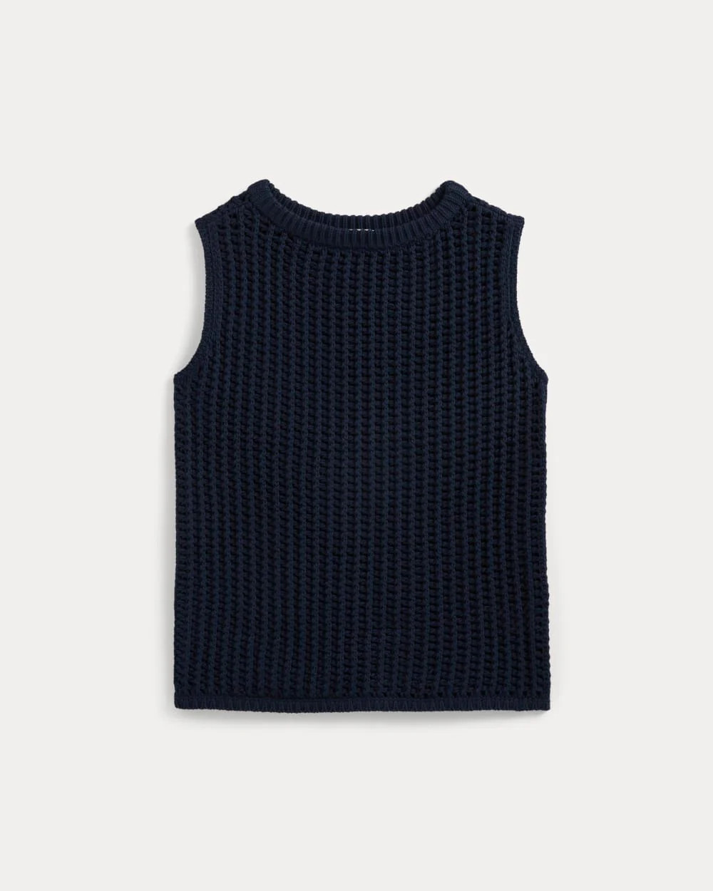 Open-Knit Tunic Vest in Elevated Cotton | Navy | Everlane