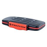 STEALTH CAM Anti-Shock Dust-Proof Waterproof Protective Ergonomic Rubber Sealed ABS-Plasic Shell Memory Card Storage Case - Holds 12 SD & 12 MicroSD Cards | Amazon (US)