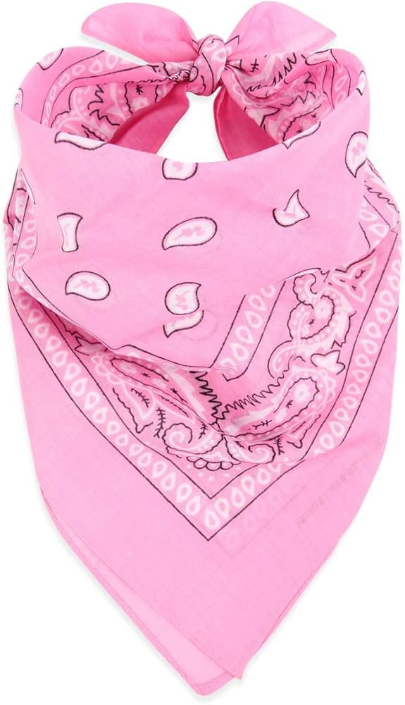 RIAH FASHION Fabric Face Cover Multi-Purpose Cotton Unisex Bandana - Mouth Shield Scarf Handkerch... | Amazon (US)