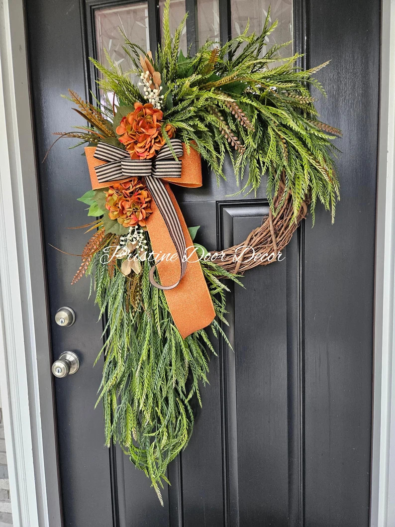 Autumn Wreath Hydrangea Wreath - Fall Wreath - Wreaths for Fall - Door Wreath - Fall Wreath - Wre... | Etsy (Global)