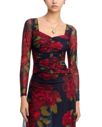 Sweetheart Neck Long Sleeve Top - Exclusive | Bloomingdale's (US)