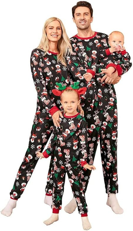 Balatale Christmas Pajamas for Family Matching Family Pajamas Sets Xmas Elk Reindeer Print Family... | Amazon (US)