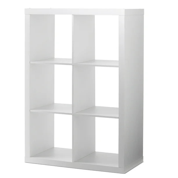 Better Homes & Gardens 6-Cube Storage Organizer, Textured White - Walmart.com | Walmart (US)