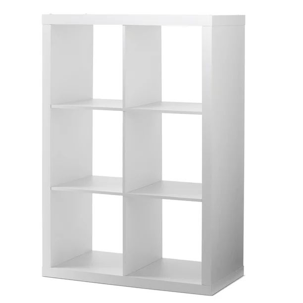 Better Homes & Gardens 6-Cube Storage Organizer, White Texture | Walmart (US)