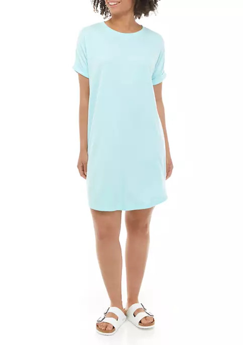 Women's Short Sleeve Round Hem Dress | Belk