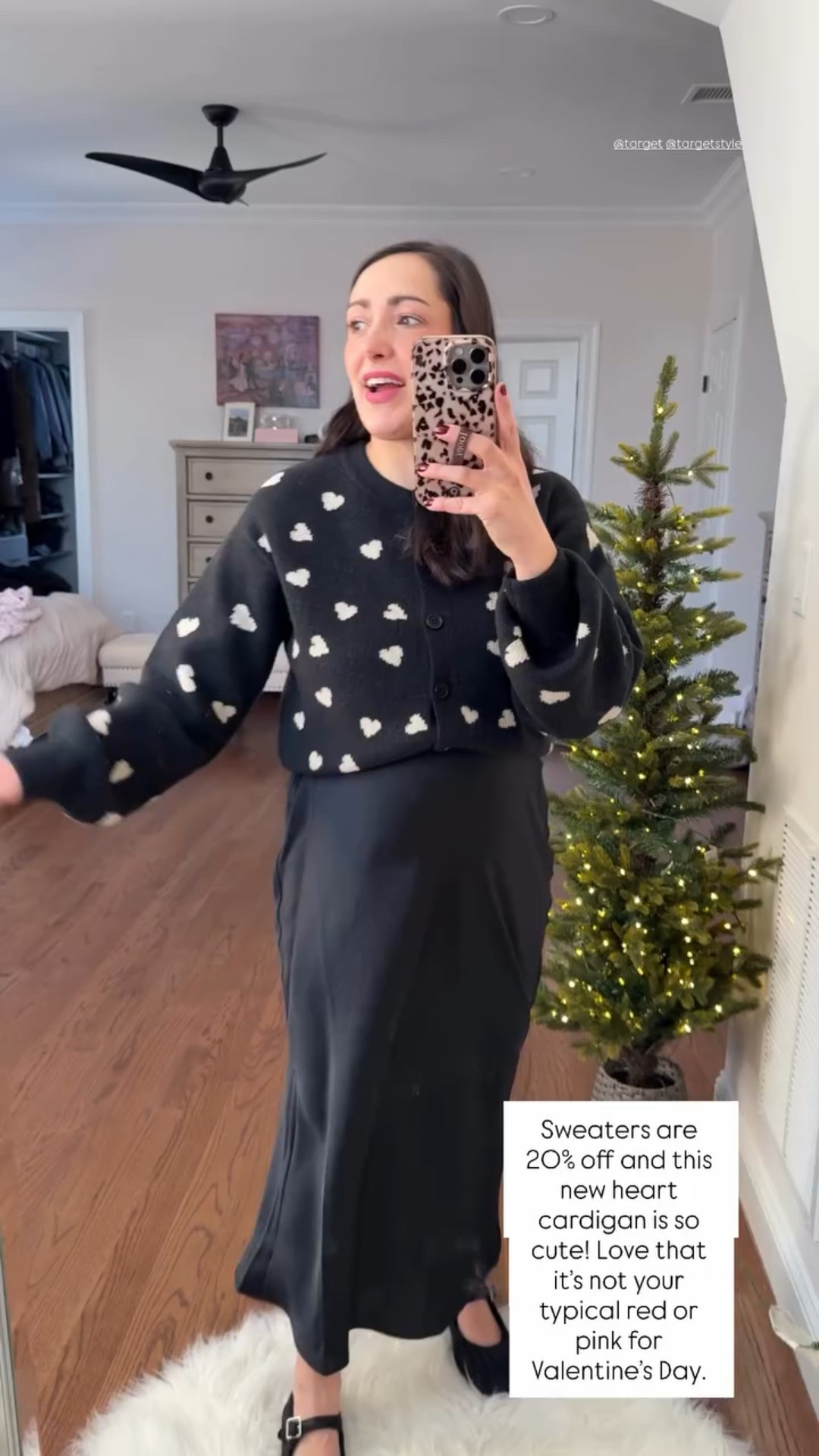 Sweaters are 20% off and this new heart cardigan is so cute! Love that it’s not your typical red or pink for Valentine’s Day.  @target @targetstyle