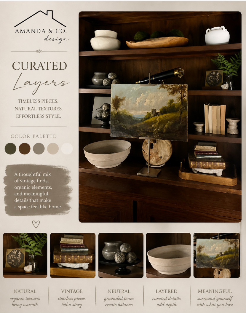 Arhaus library shelves aren’t about filling space… they’re about layering meaning
mixing vintage books, organic textures, sculptural pieces, and art that tells a story

Notice how nothing feels forced
every piece has room to breathe
and that’s what creates that collected, elevated look

If your shelves feel off, it’s usually not what you’re adding… it’s how you’re layering it

Save this for your next shelf styling refresh

#amandandcodesign #shelfstyling #ltkhome 

 