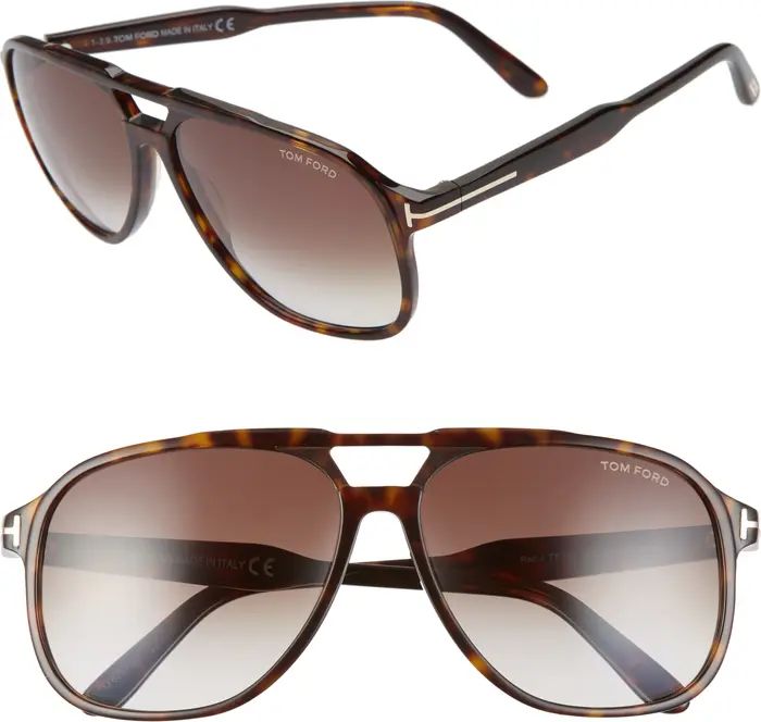 Tom Ford Raoul 62mm Gradient Navigator Sunglasses | Nordstrom | Nordstrom