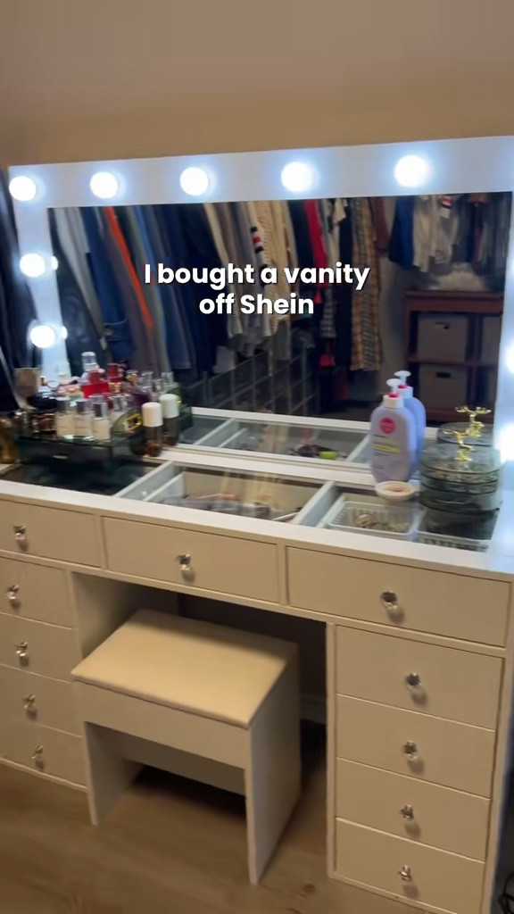 Vanity idea ✨💄💋 Makeup Vanity | Clear top Vanity - Vanity with lights - come with chair - SHEIN Furniture - SHEIN Vanity | Amazon Vanity | Wayfair Vanity 

#LTKGiftGuide #LTKHome #LTKBeauty