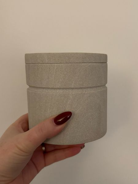 Sandstone canisters for bathroom essentials. 30% off through exclusive sale link in stories 

#LTKsalealert #LTKhome #LTKfindsunder50