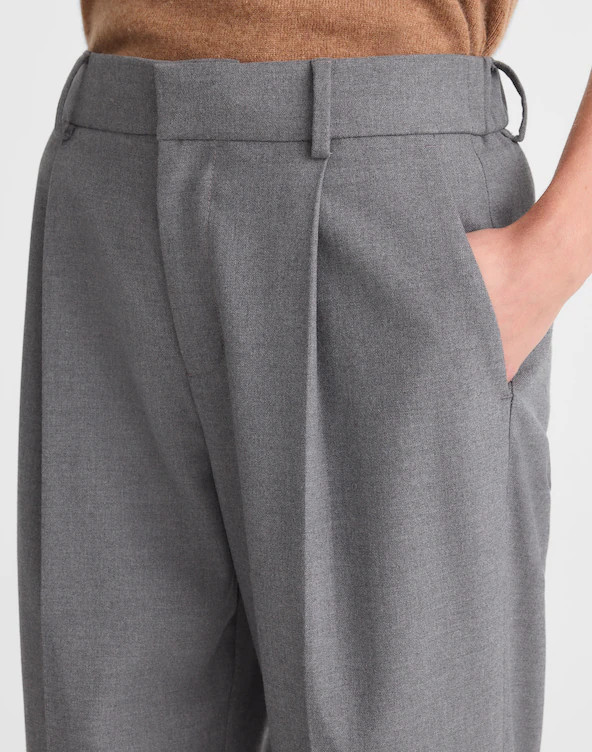 Slouchy Straight Pants in Brushed Twill | Madewell