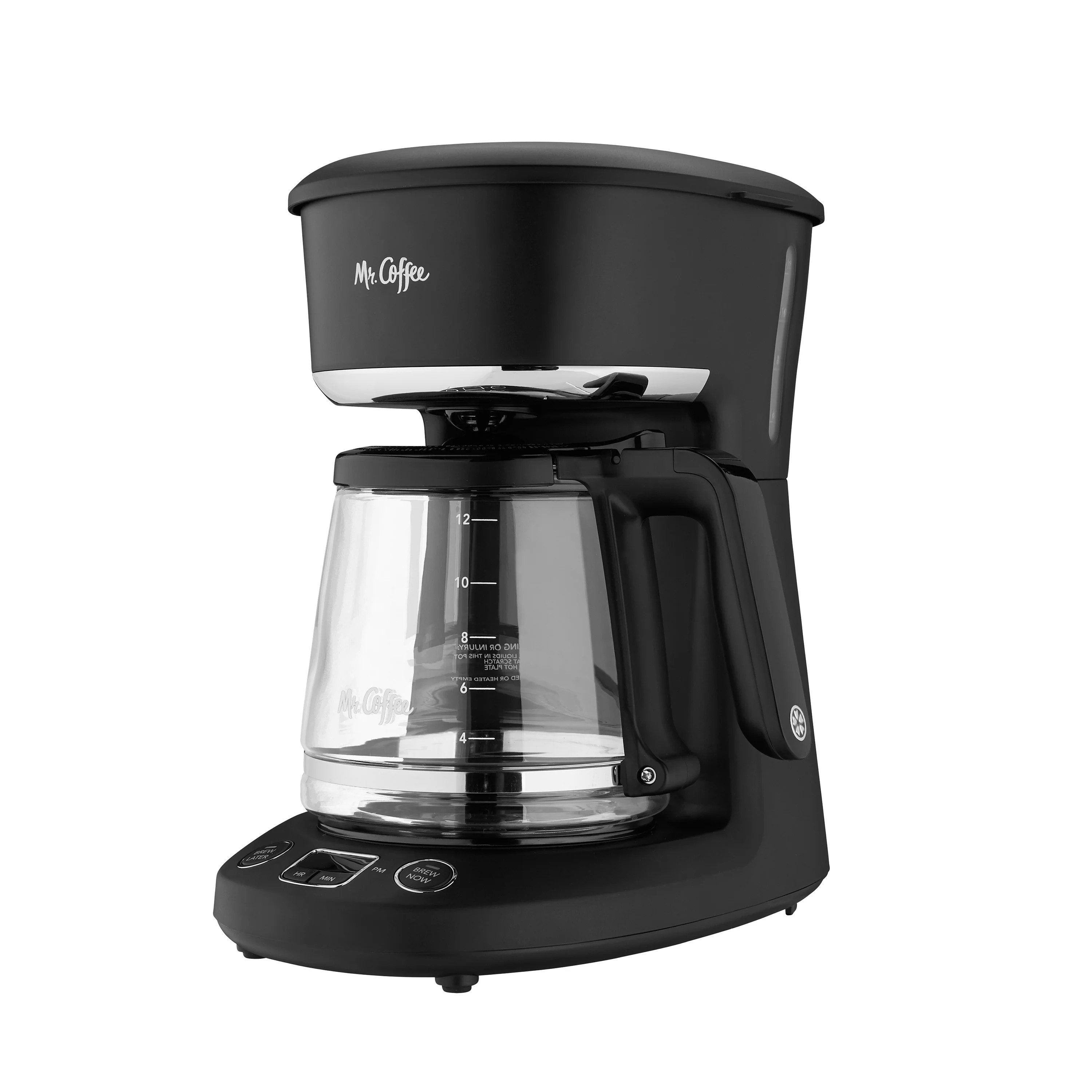 Mr. Coffee 12-Cup Programmable Coffeemaker, Brew Now or Later, Black | Walmart (US)