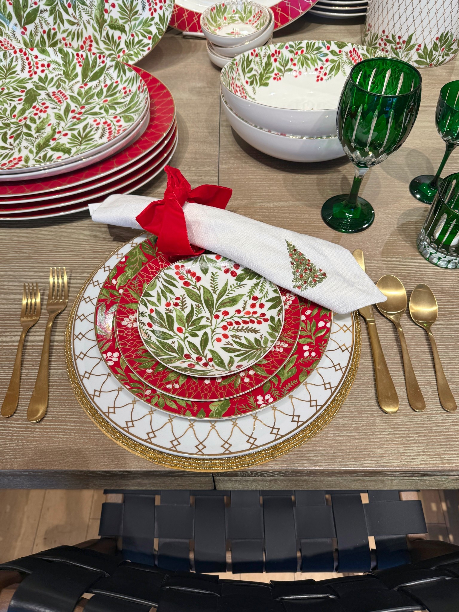 Tabletop Tuesday with a classic holiday feel! 😍🎄🍽️ The Noel Dinnerware Collection from Williams Sonoma is one of those timeless sets that instantly elevates your Christmas table. 🥂 Featuring winterberries, lush foliage, and delicate 24k-gold detailing, these plates feel festive, polished, and perfect for holiday hosting. ❤️ Crafted from durable glazed porcelain and dishwasher safe, they’re as practical as they are elegant. Style them with crisp linens, greenery, and candlelight for a warm, traditional tablescape that never goes out of style. 🍾 #TabletopTuesday #ChristmasTable #HolidayTablescape #HolidayEntertaining

#LTKSaleAlert #LTKHome #LTKHoliday