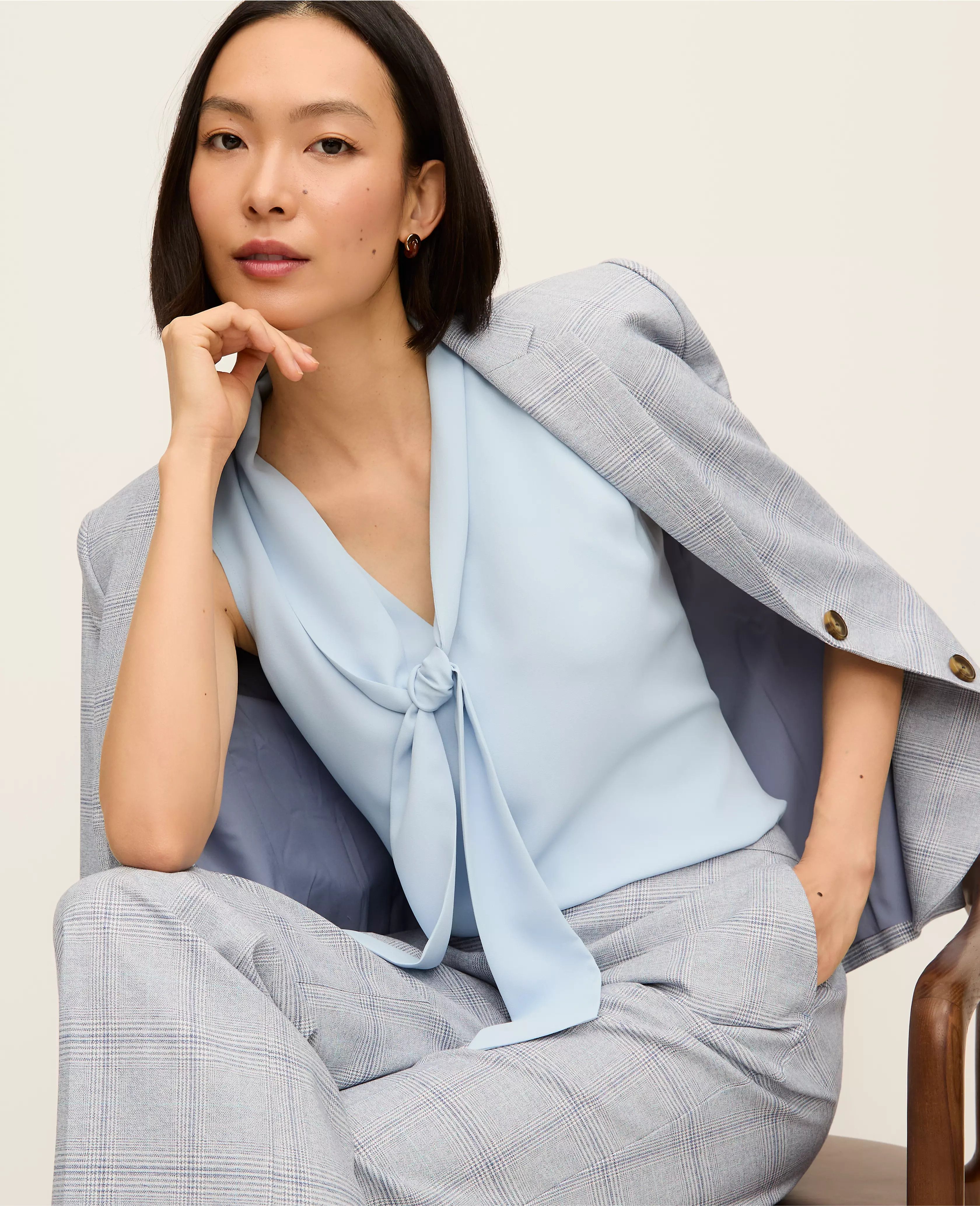 Bow Neck Shell | Ann Taylor