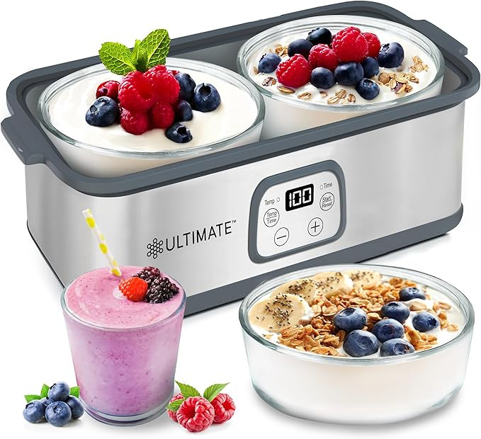 Ultimate Probiotic Yogurt Maker with Adjustable Time & Temp Control - Make Trillions of Live Prob... | Amazon (US)