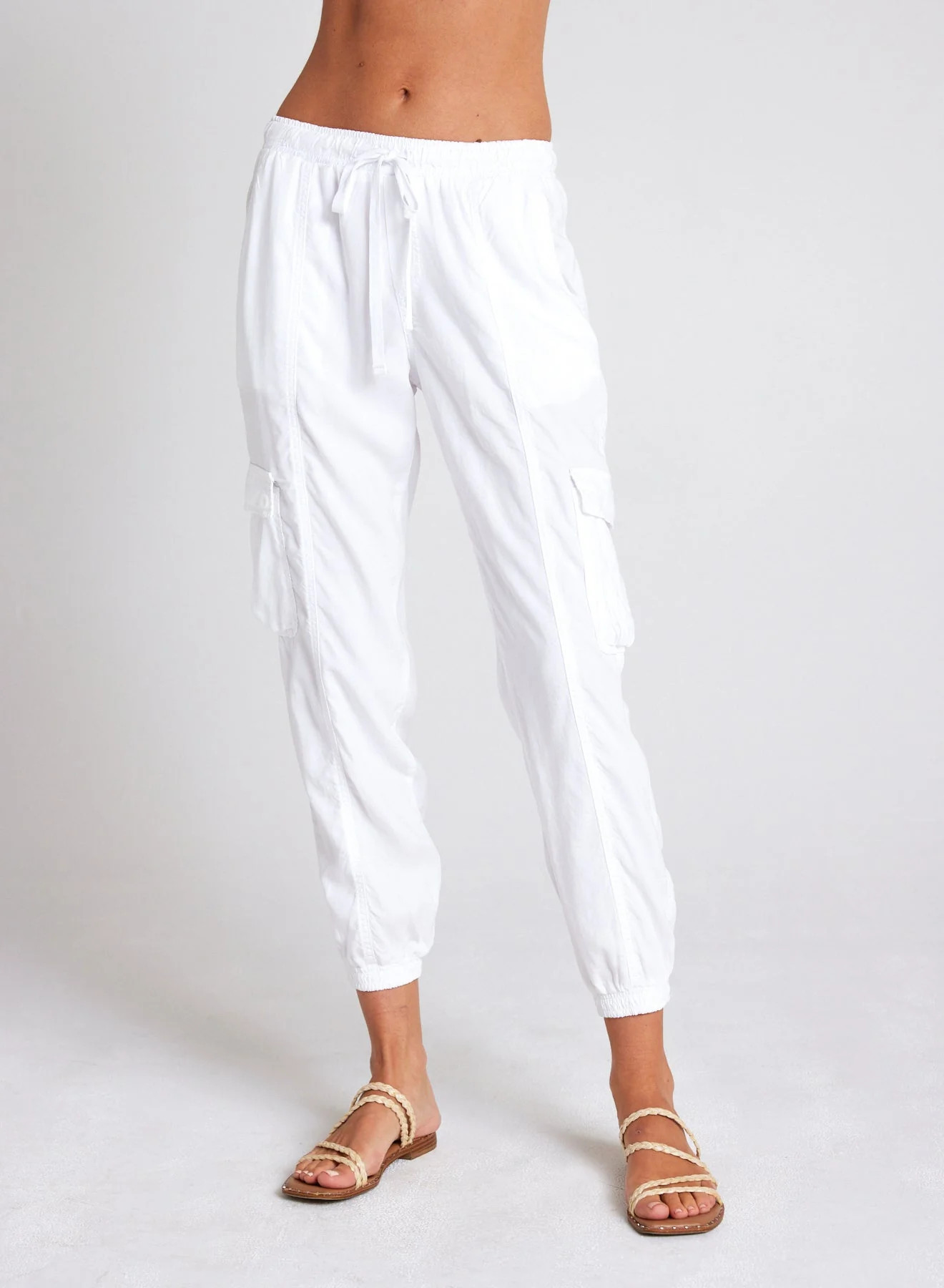 Cargo Track Pants - White - Bella Dahl | Bella Dahl