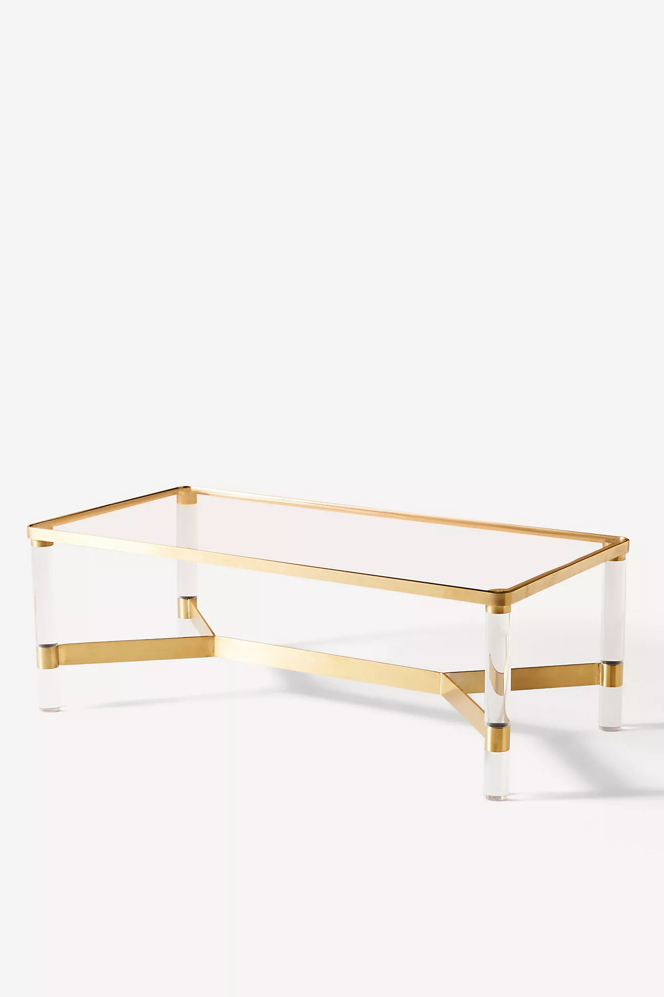 Oscarine Lucite Rectangular Coffee Table | Anthropologie (US)