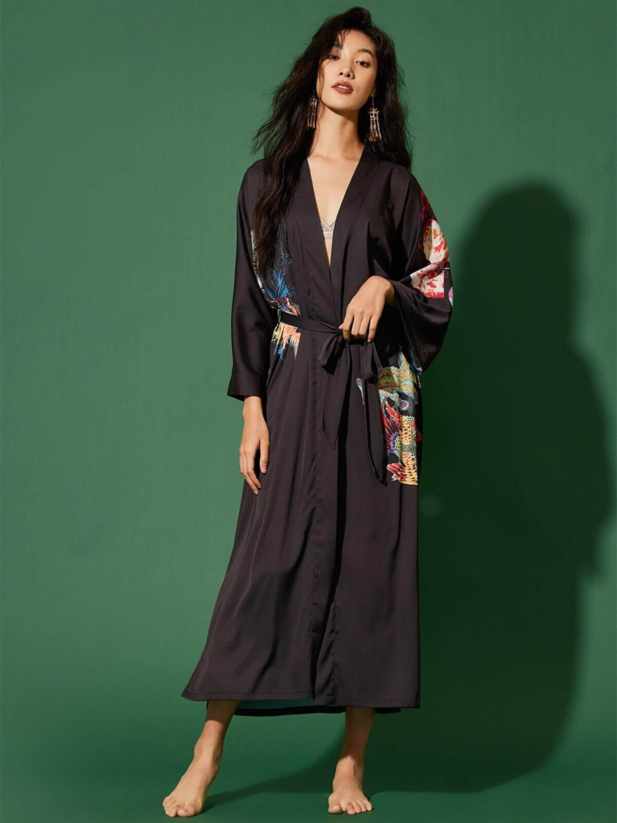 Dragon Phoenix Kimono Robe | ulivary