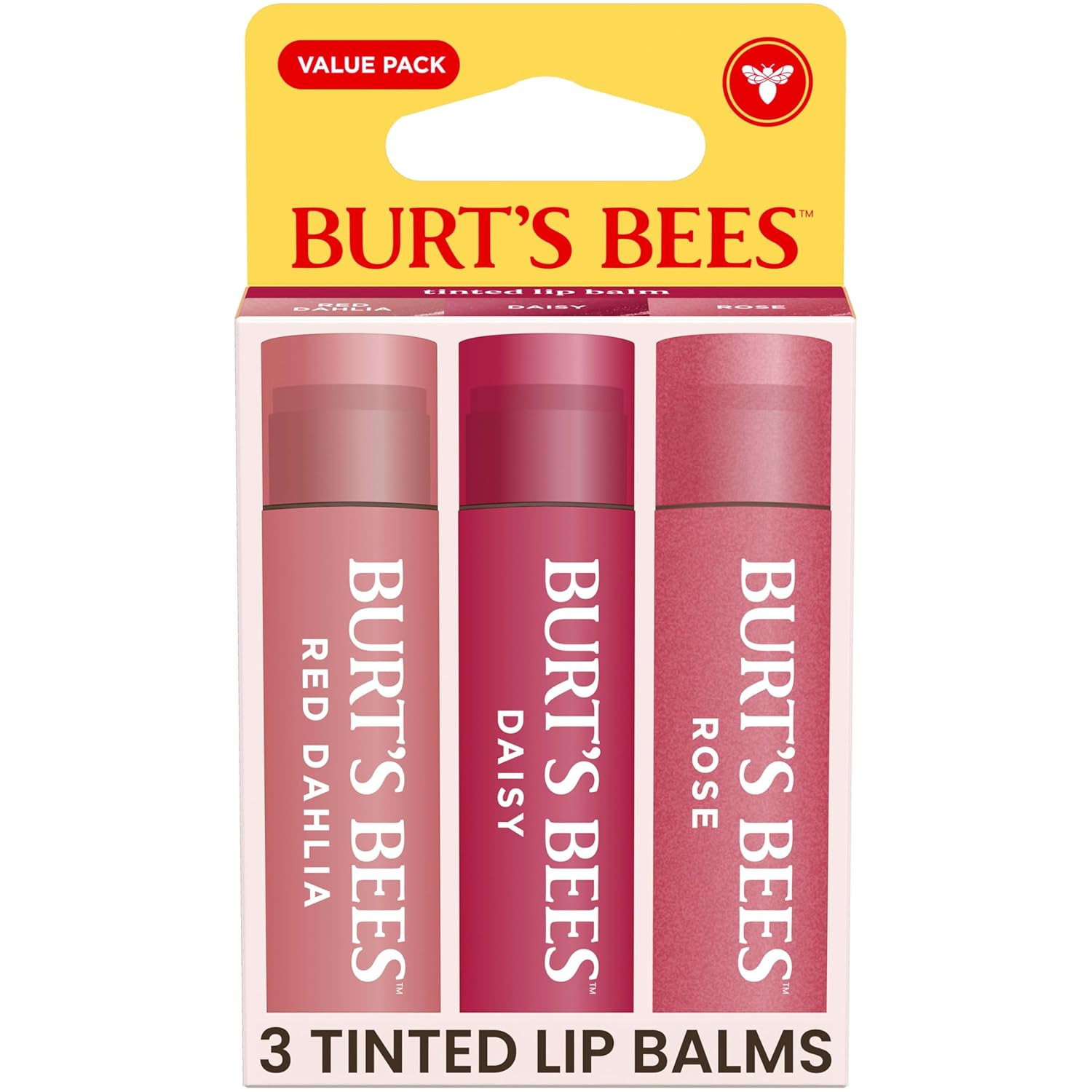 Burts Bees Tinted Lip Balm Value Pack, 0.15 oz., 3 Tubes | Amazon (US)