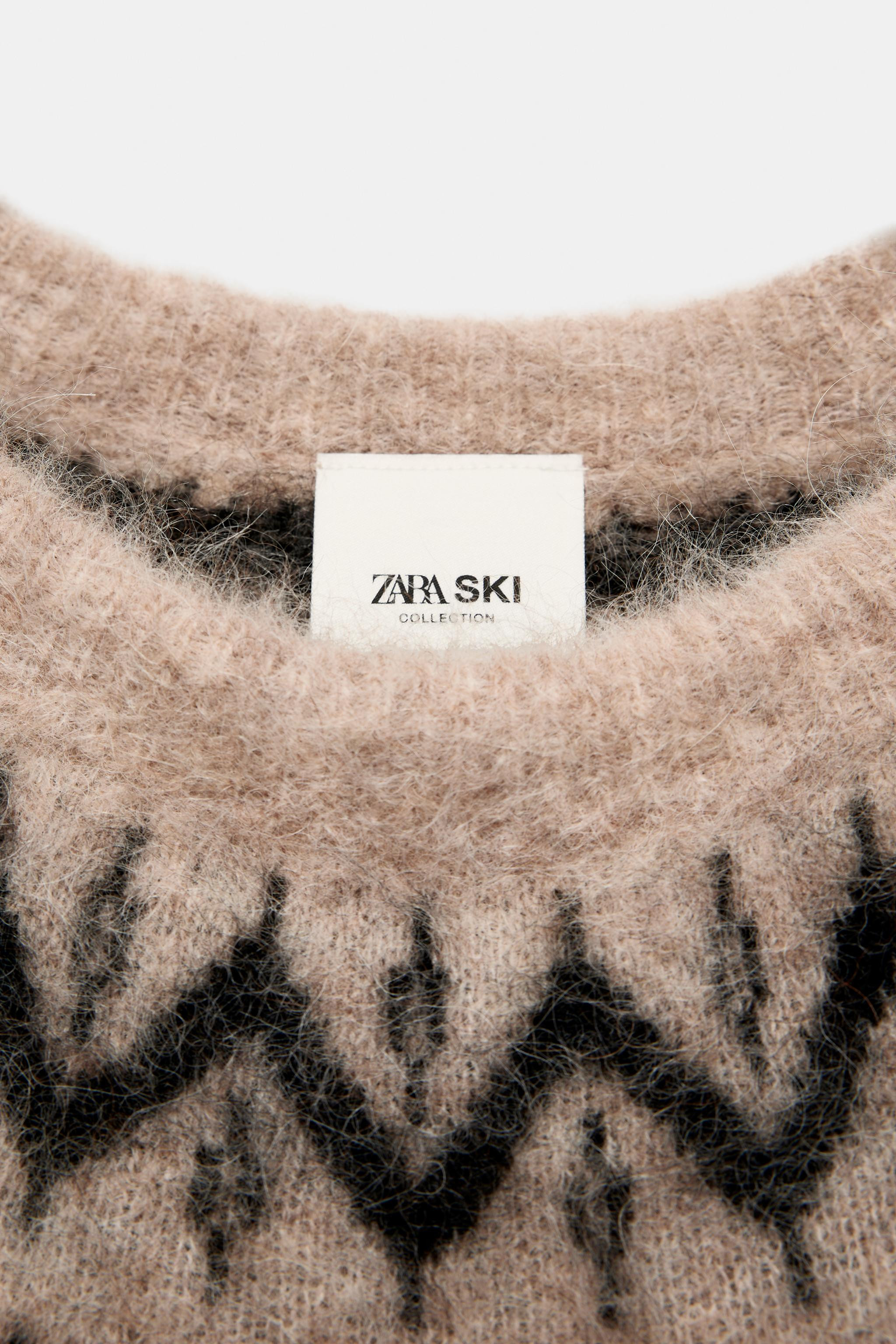 JUMPER WITH ALPACA JACQUARD SKI COLLECTION | Zara UK