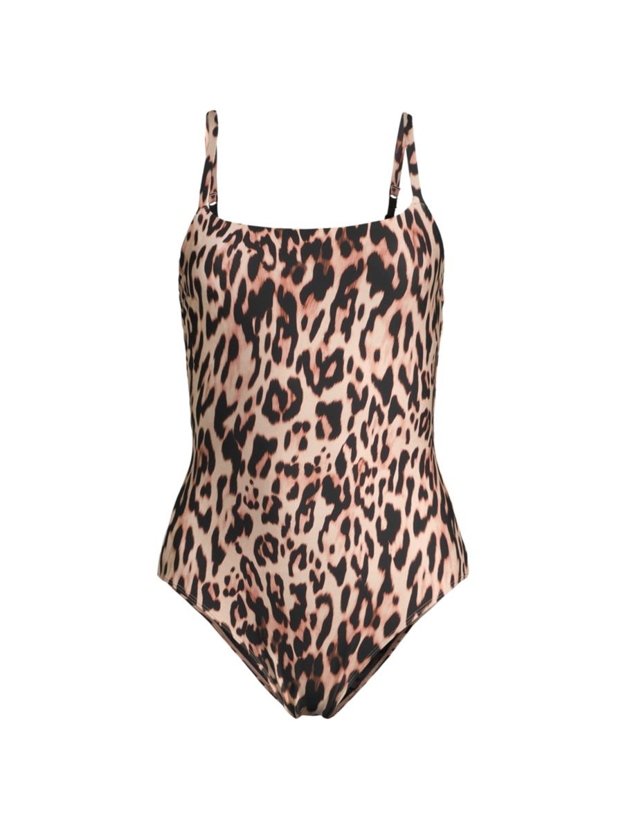 Shop Stylest Sculpting Leopard One-Piece Swimsuit | Saks Fifth Avenue | Saks Fifth Avenue