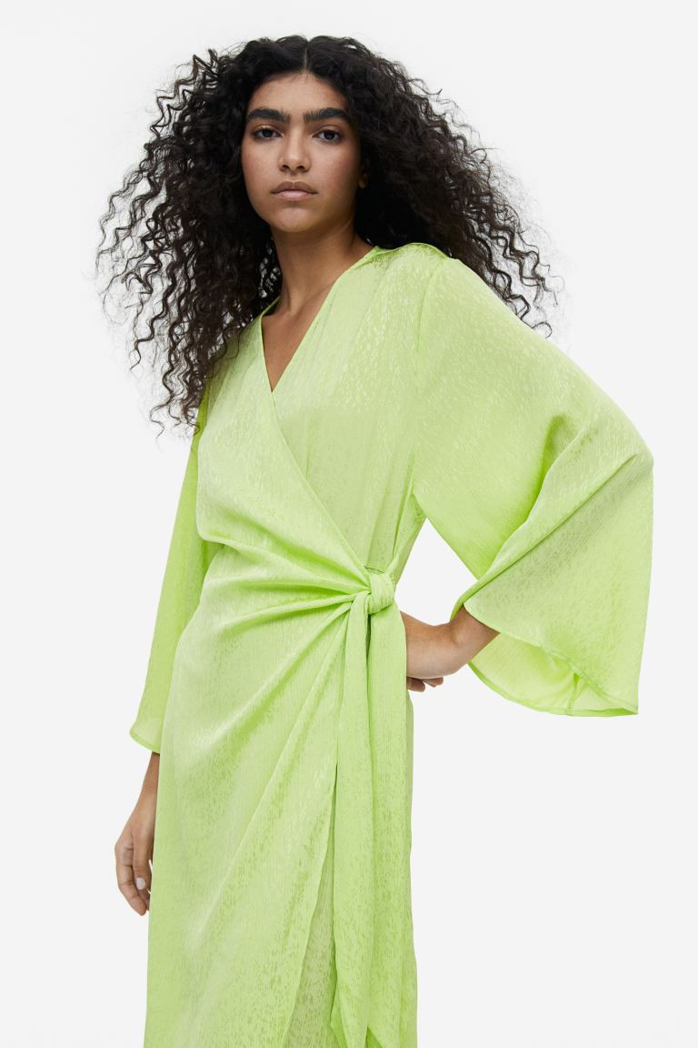Jacquardkleid im Wickelschnitt | H&M (DE, AT, CH, NL, FI)