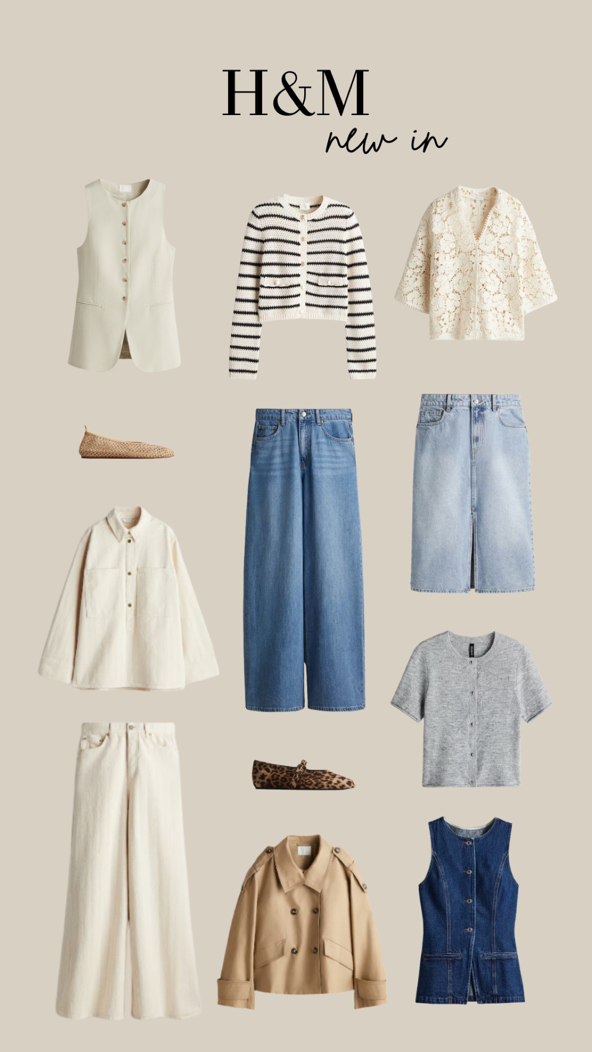 H&M New In featuring some fab Spring Staples🌱

Spring Style, Spring Outfit Inspiration, New Season, Denim, Jeans, Skirt, Waistcoat, Cardigan, Neutral Style, Ballet Pumps, LTK2025 

#LTKeurope #LTKstyletip #LTKuk