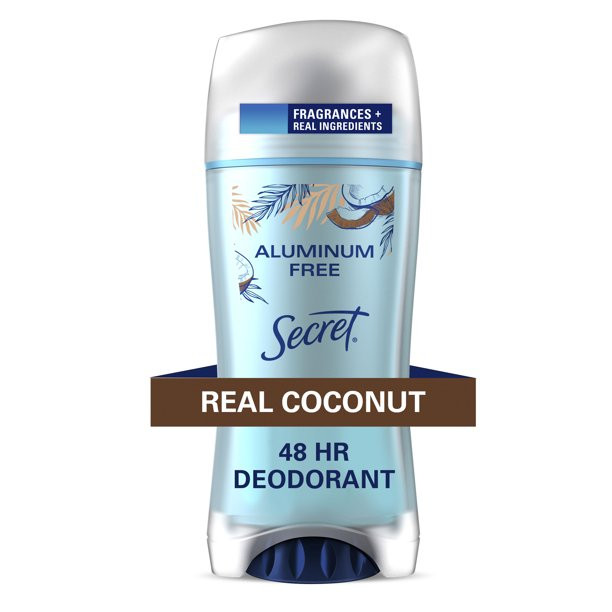 Secret Aluminum Free Deodorant for Women, Coconut, 2.4 oz - Walmart.com | Walmart (US)