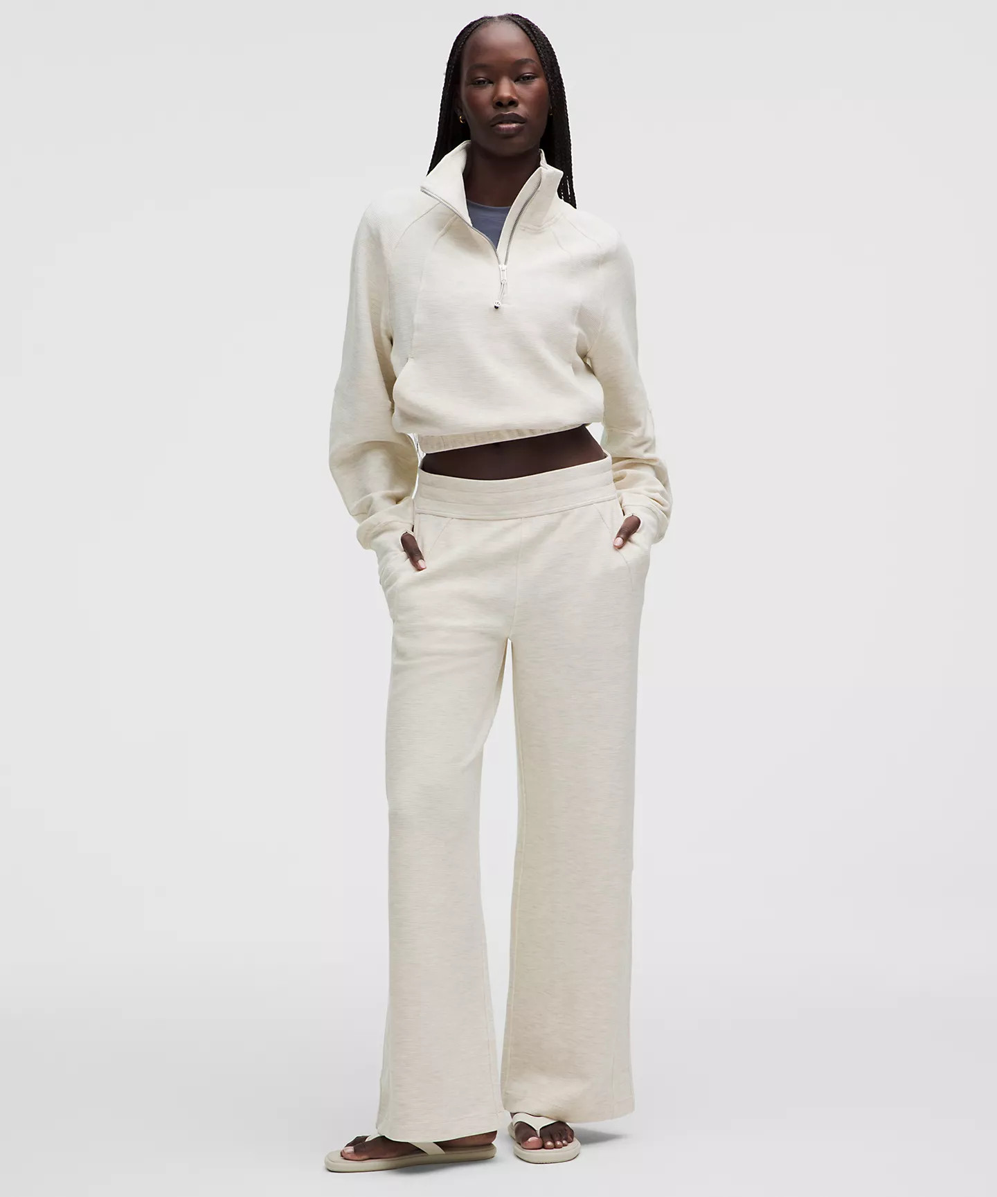 Scuba Mid-Rise Wide-Leg Pant Waffle | Lululemon (US)
