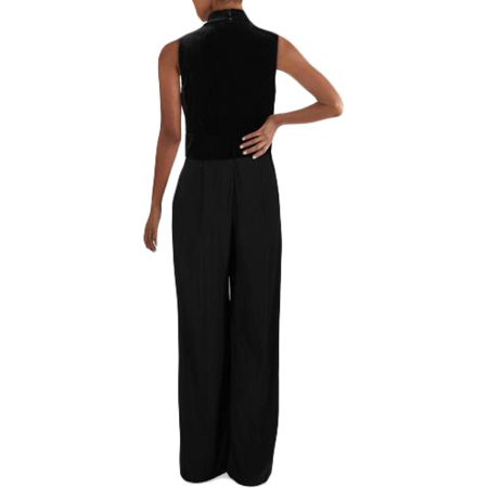 Lauren Ralph Lauren Womens Velvet Sleeveless Jumpsuit Black 0 | Walmart (US)