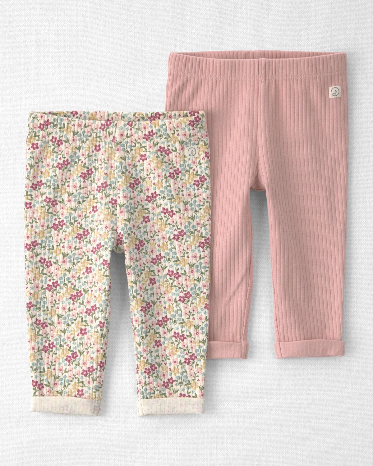 Baby Girl 2-Pack Organic Cotton Leggings | Carter's Inc