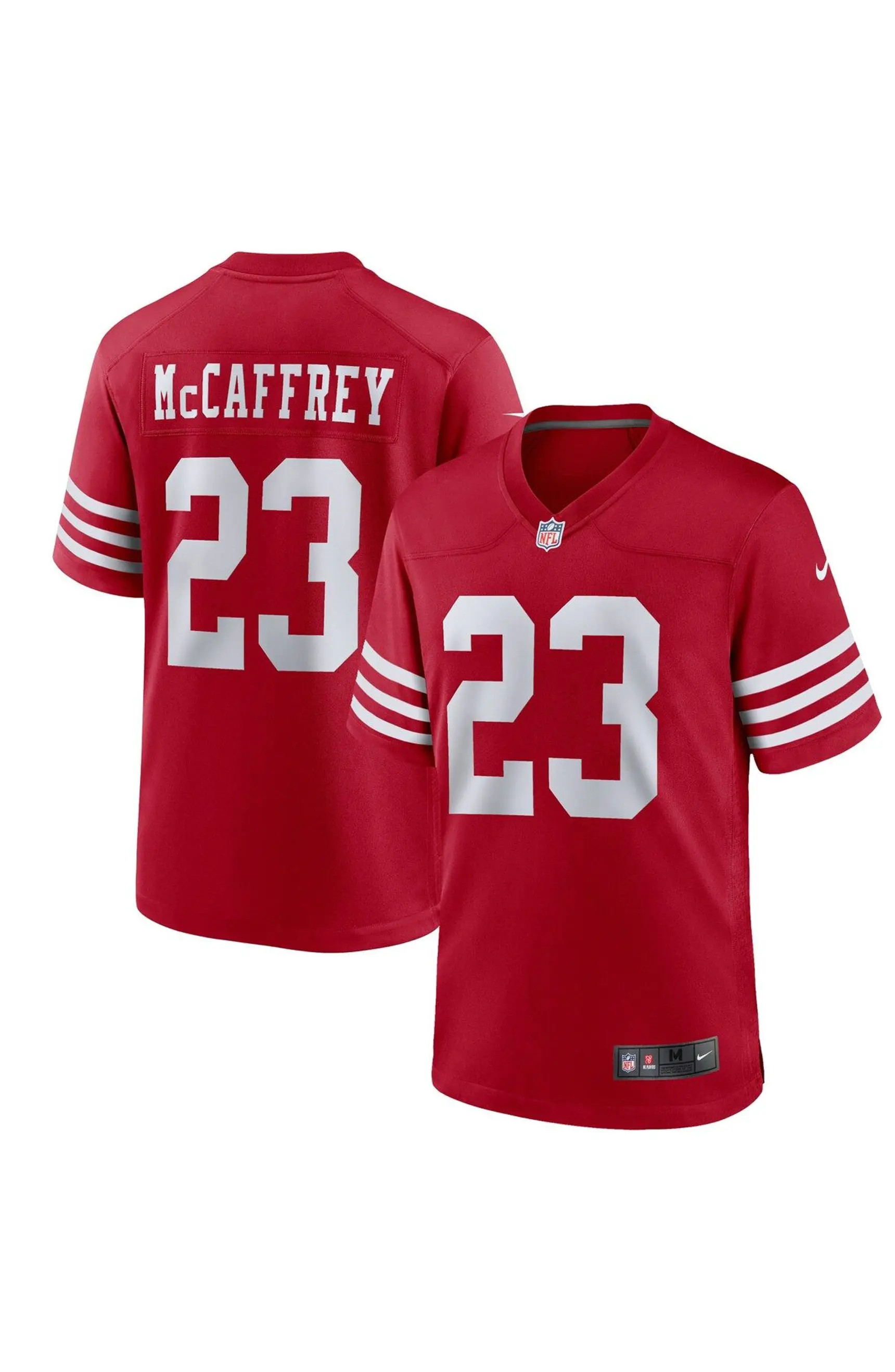 Nike Youth Nike Christian McCaffrey Scarlet San Francisco 49ers Game Jersey | Nordstrom | Nordstrom