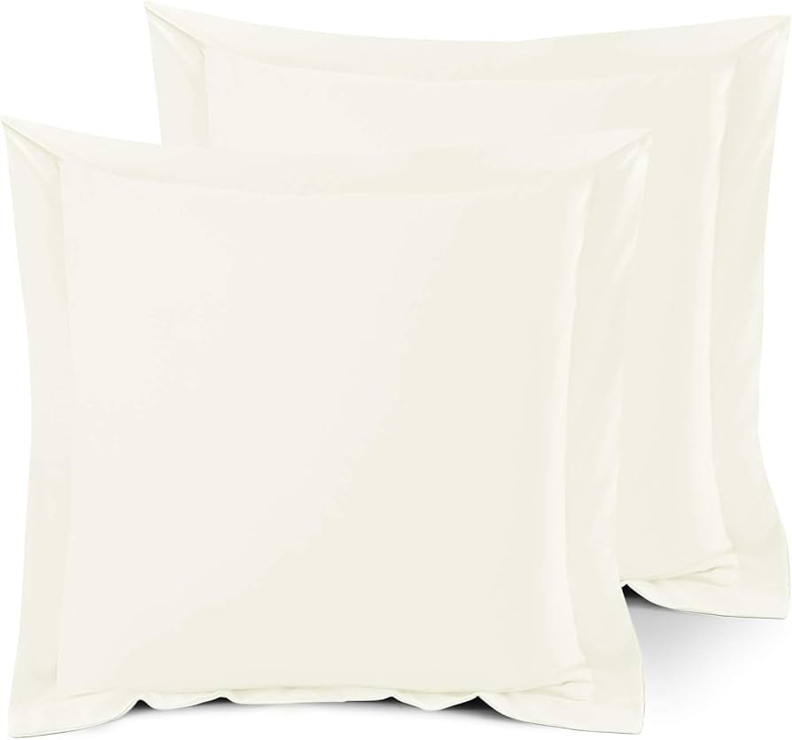 Nestl Soft Pillow Shams Set of 2 - Double Brushed Microfiber Pillow Covers - Hotel Style Premium ... | Amazon (US)