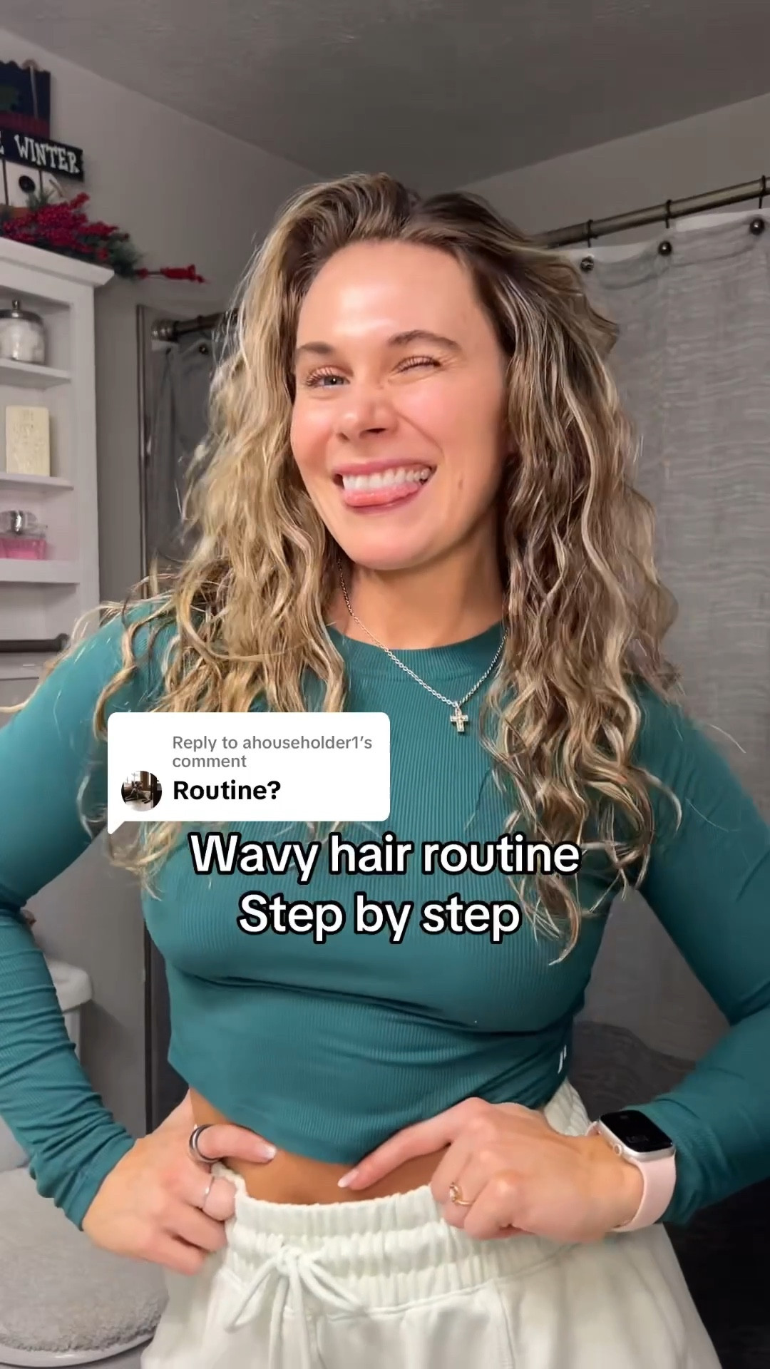 Wavy hair routine & tips!
👇🏼

First, make sure you are working on soaking wet hair!! Use a continuous spray bottle to help if you need to. 

Also, use a leave in conditioner- rake through with a wide tooth comb. Bonus points if it also has a heat protectant.

Now to the good stuff:
1. Optional, use curl cream - rake through- use bounce curl brush-  then scrunch. Curl cream can help reduce frizz.

2. Mousse - prayer hands to get product dispersed, then scrunch. Mousse adds volume.

3. Gel or custard- rake, don’t break up clumps, then scrunch. This helps to define the wave.

4. Scrunch out extra moisture and water with microfiber towel or t shirt.

5. Diffuse or air dry 

6. Use oil to break the gel cast and “scrunch out the crunch”

I hope this helps!
❤️‍🩹❤️‍🩹


#LTKgrwm #LTKmorningroutine #LTKBeauty