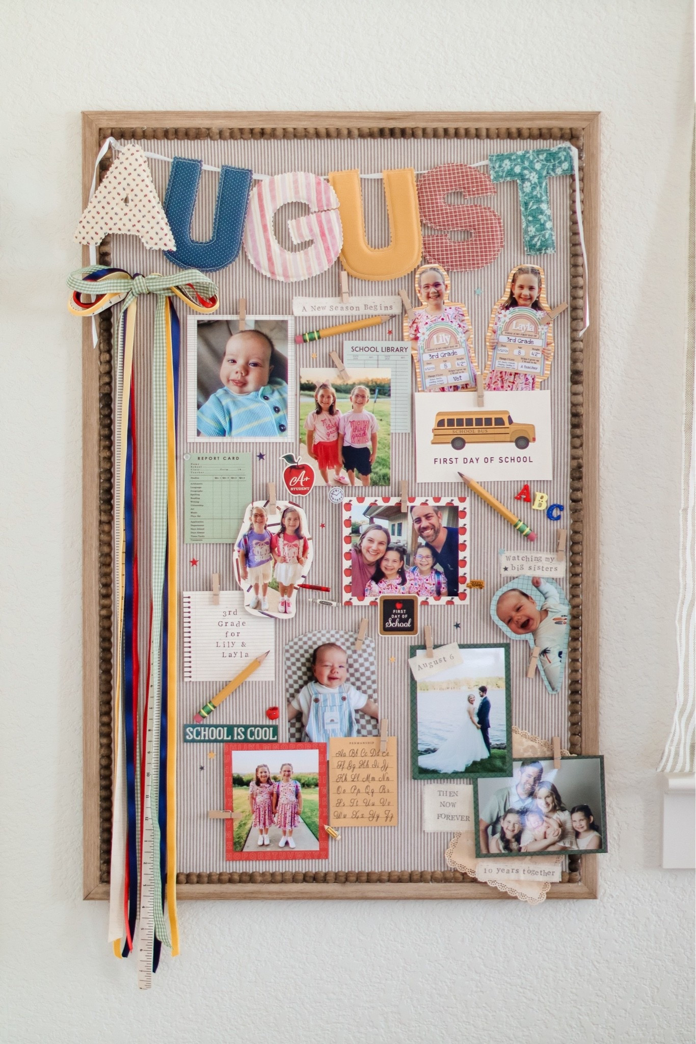 Monthly Family Bulletin Board 📌 This shop on Etsy is where I order my monthly letters! She’s great about sticking to a color scheme that you pick.

#LTKmomlife #LTKHome #LTKSeasonal