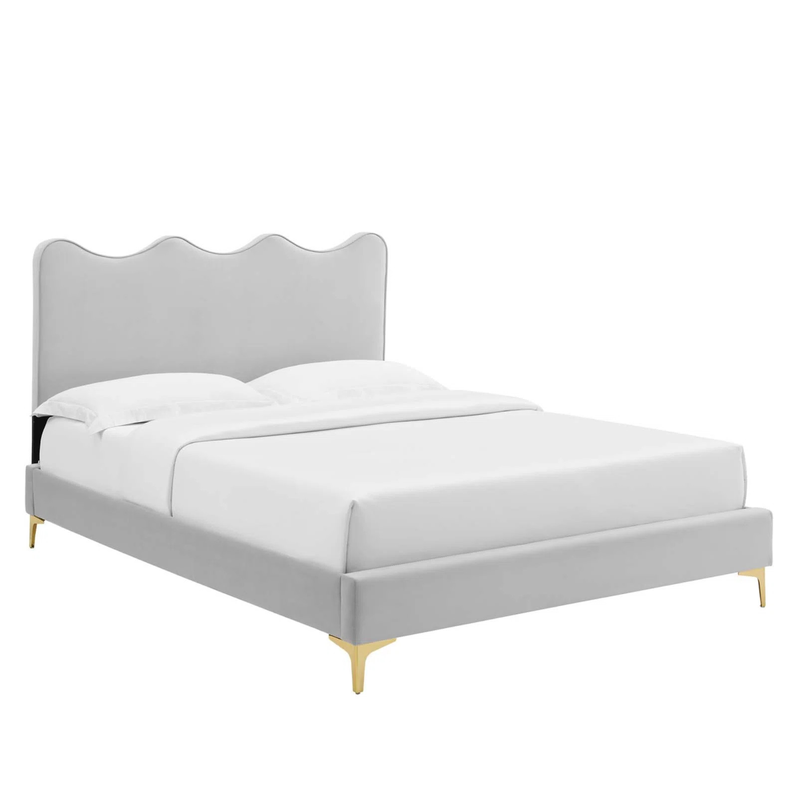 Modway Current Performance Velvet Platform Bed | Wayfair North America