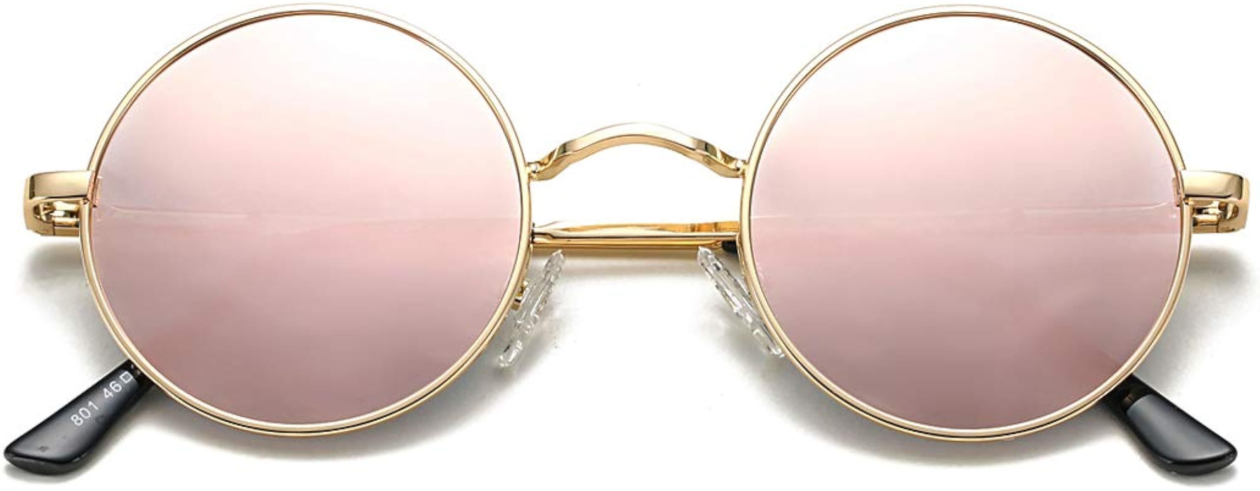 COASION Retro John Lennon Small Round Polarized Sunglasses Circle UV400 Sun Glasses | Amazon (US)