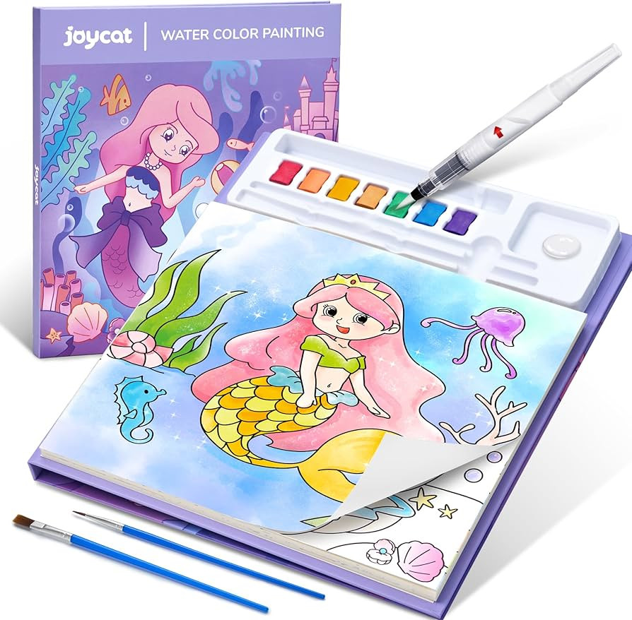 JoyCat Paint with Water Coloring Books for Toddlers, Watercolor Painting Sets for Kids Ages 3-5 4... | Amazon (US)