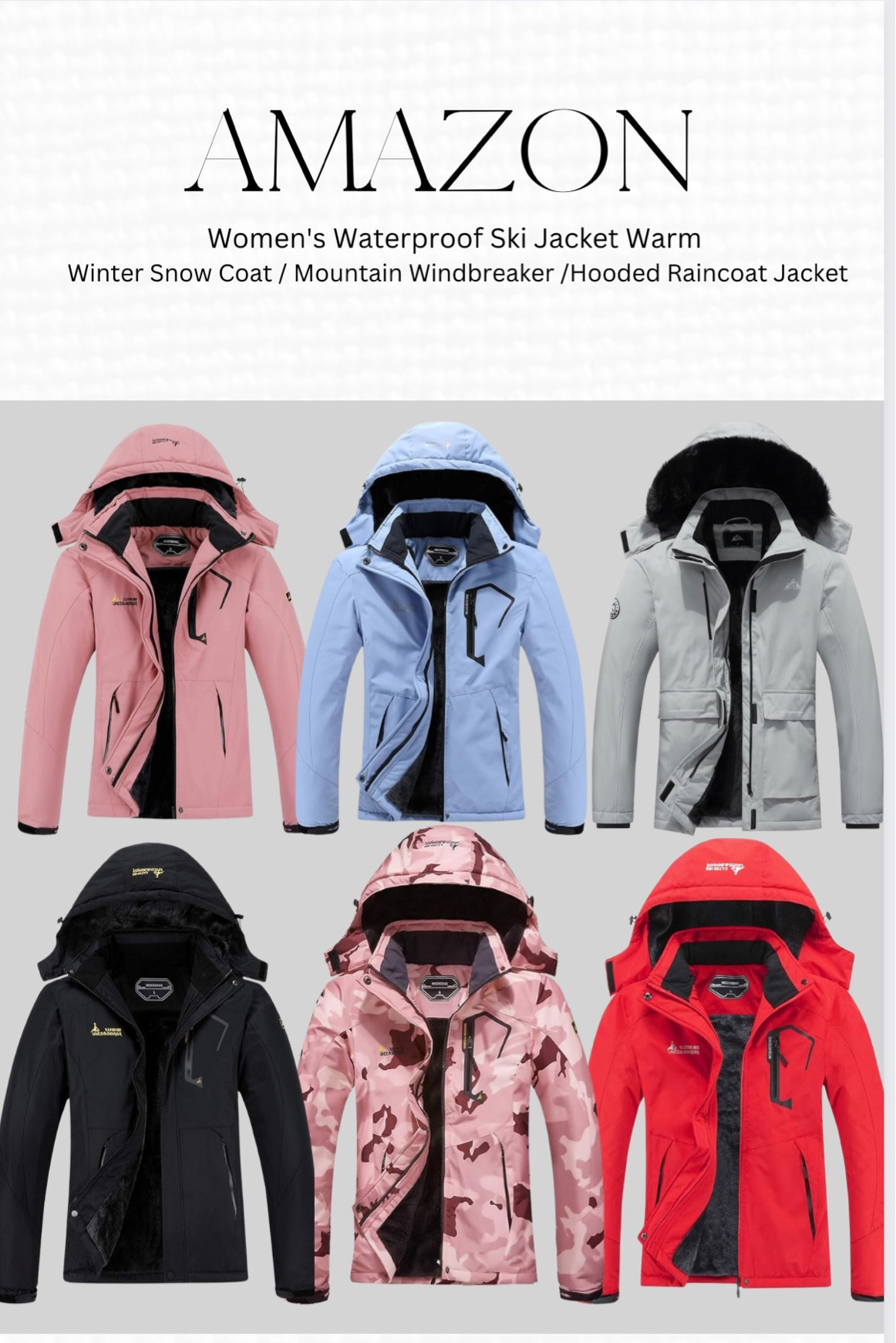 Ski Jacket Men MOERDENG Womenu00b4s Waterproof Ski Jacket Warm - Main Image