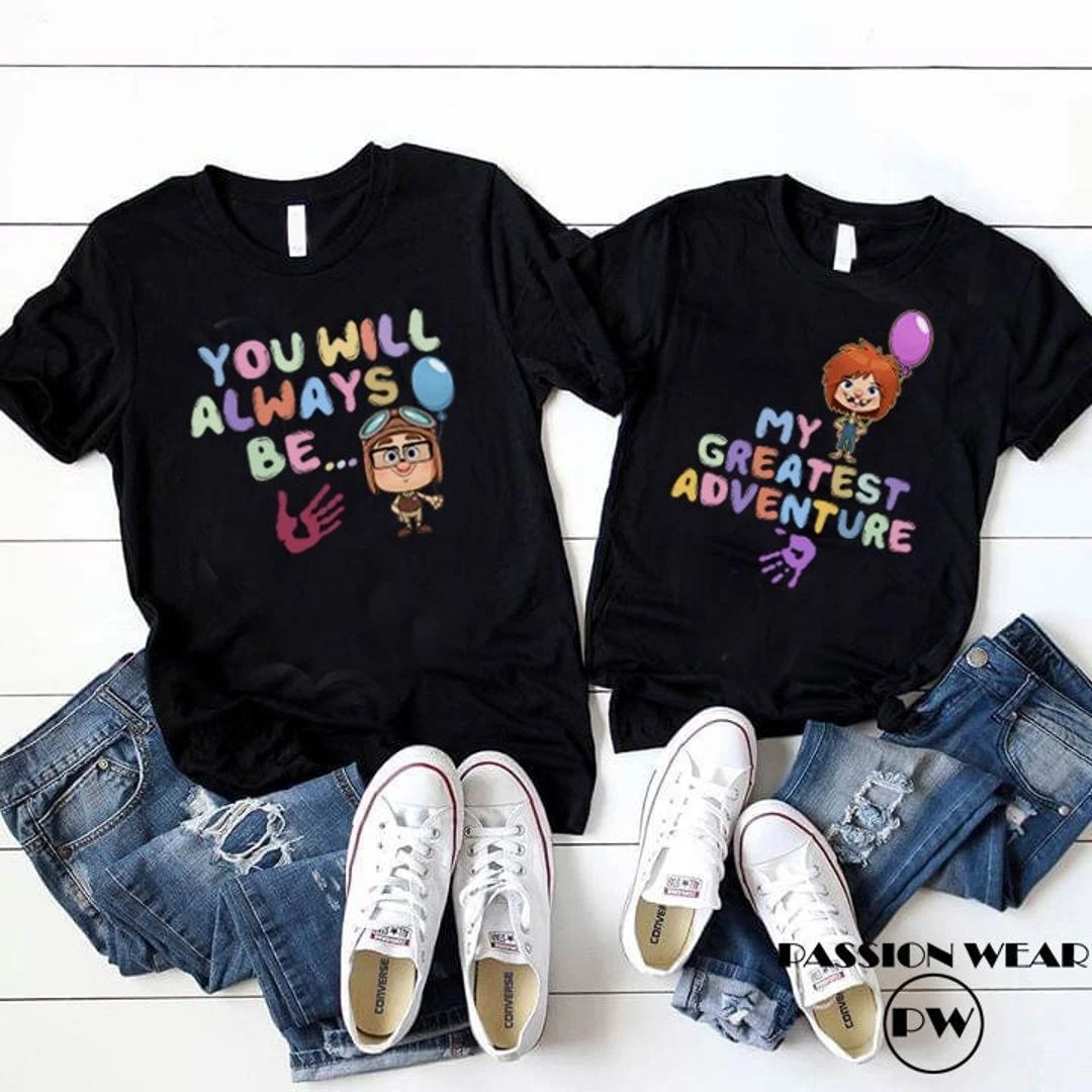 You Will Always Be My Greatest Adventure Shirt, up Movie Couple Tees, Carl and Ellie Valentine Te... | Etsy (US)